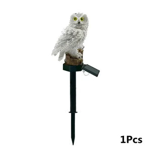 Solar Owl Garden Lights Outdoor LED Solar Powered Waterproof Animal Lamp Decor