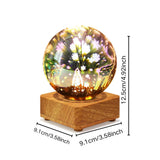3D Christmas Table Lamp Romantic LED Night Light Bedroom Study Decor