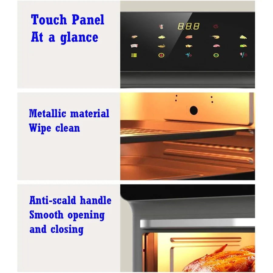11-in-1 Air Fryer Toaster Oven Combo with Grill Digital Convection Countertop