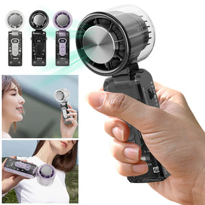 Portable Handheld Fan 3600mAh Rechargeable 100-Speed LED Display