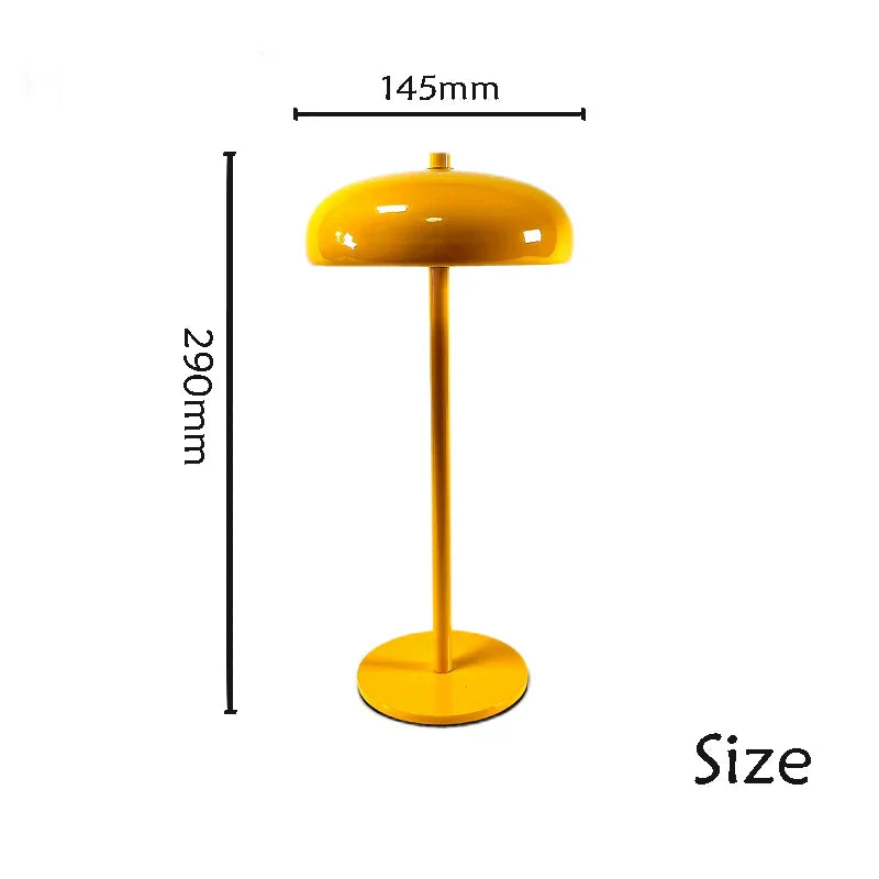 Nordic Touch LED Table Lamp Rechargeable Bedside Night Light Desk Decor