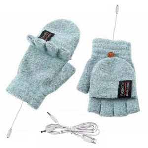 Electric Heated Gloves – USB Rechargeable Winter Hand Warmer for Skiing Sports