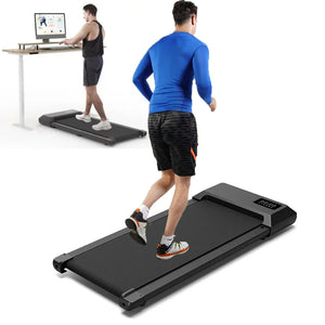 Under Desk Walking Pad Treadmill 2.5HP Remote Portable 136kg Home Fitness Machine