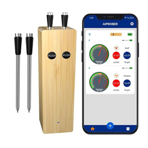 Wireless Bluetooth Meat Thermometer Digital BBQ Grill Oven Steak Cooking