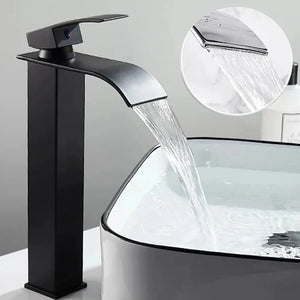 Dragon Head Waterfall Faucet Bathroom Kitchen Sink Hot Cold Single Handle Tap