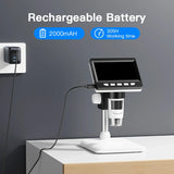 4.3 Inch IPS USB Digital Microscope 1000X Coin Soldering Repair Camera