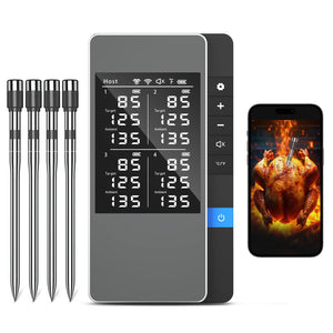 Wireless Meat Thermometer Multi Sensor Digital BBQ Grill Oven Long Range