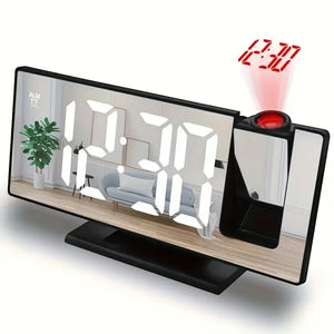 Projection Alarm Clock Large Digital Screen Multifunction Luminous Ceiling Clock