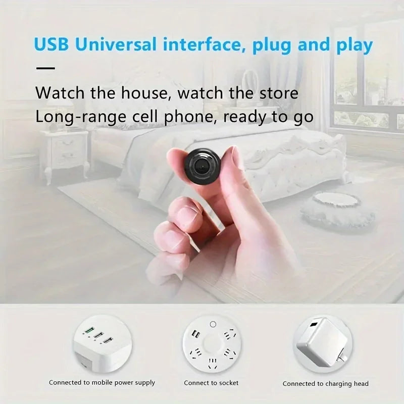 1080P HD Mini WiFi Security Camera Indoor Baby Monitor Night Vision IP Cam