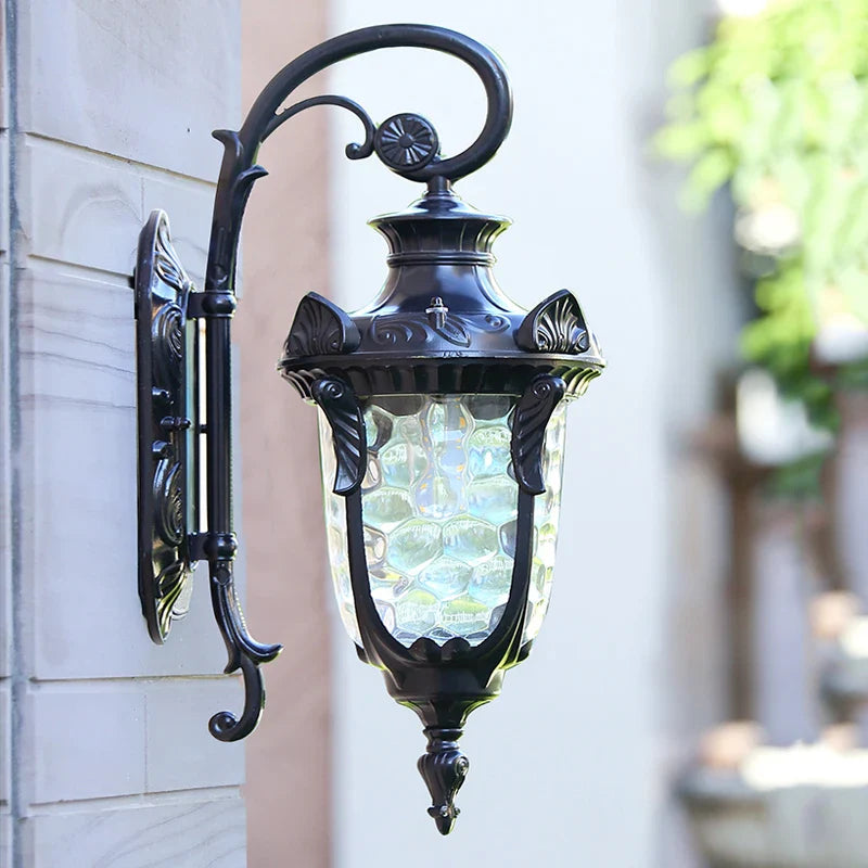Europe Retro Outdoor Wall Lamp Waterproof American Style Exterior Garden Light