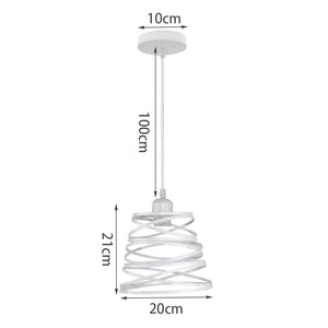 Retro Loft Industrial Pendant Light Wrought Iron Metal Ball E27 Hanging Lamp