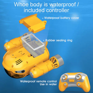 Waterproof RC Boat Toy for Kids Dual Propeller Remote Control Boat