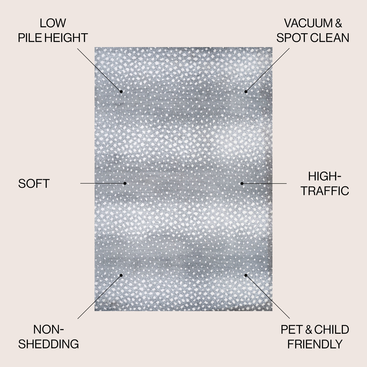 Antelope Modern Animal Area Rug