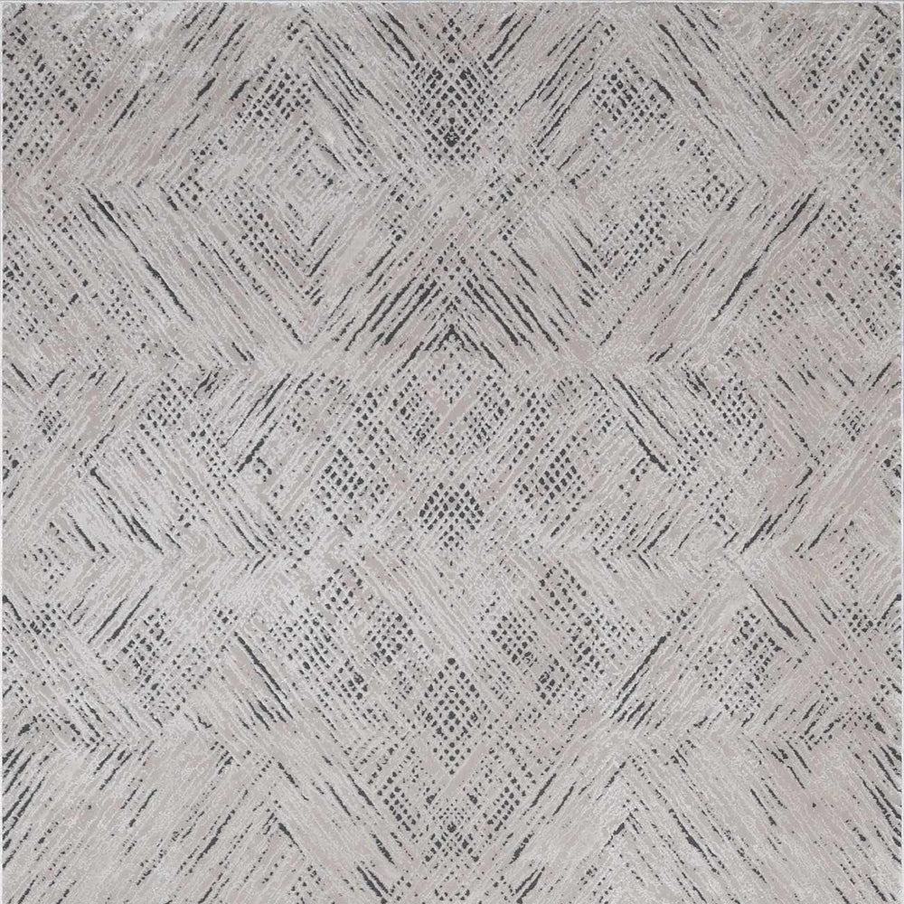 Garza Diamond Textured Washable Rug
