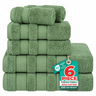 Salem 6 Piece 100% Cotton Luxury Turkish Bath Towel Set