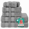 Salem 6 Piece 100% Cotton Luxury Turkish Bath Towel Set