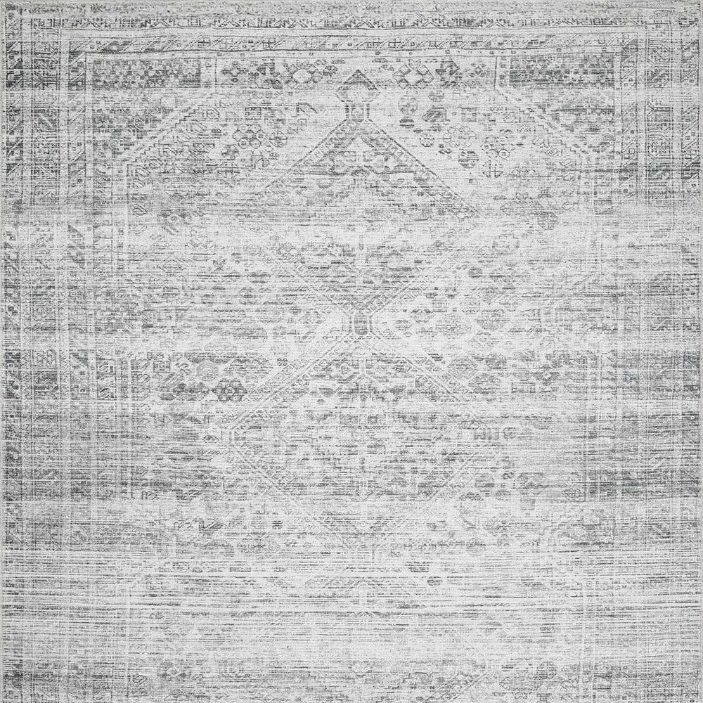 Barny Gray Blue Washable Rug