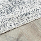 Barny Gray Blue Washable Rug