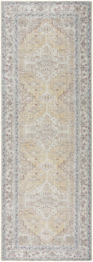 Reza Mustard Washable Rug - Clearance
