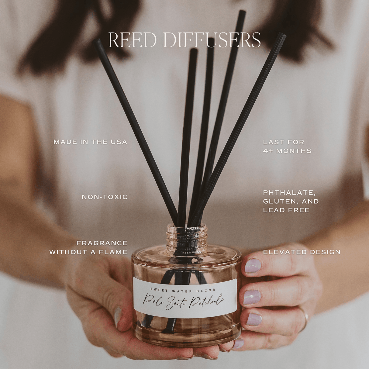 Hello Fall Tinted Glass Jar Reed Diffuser