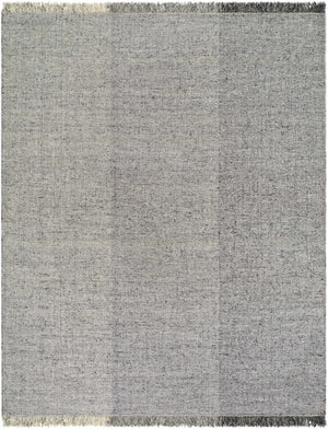 Penha Gray Monochrome Wool Area Rug - Clearance