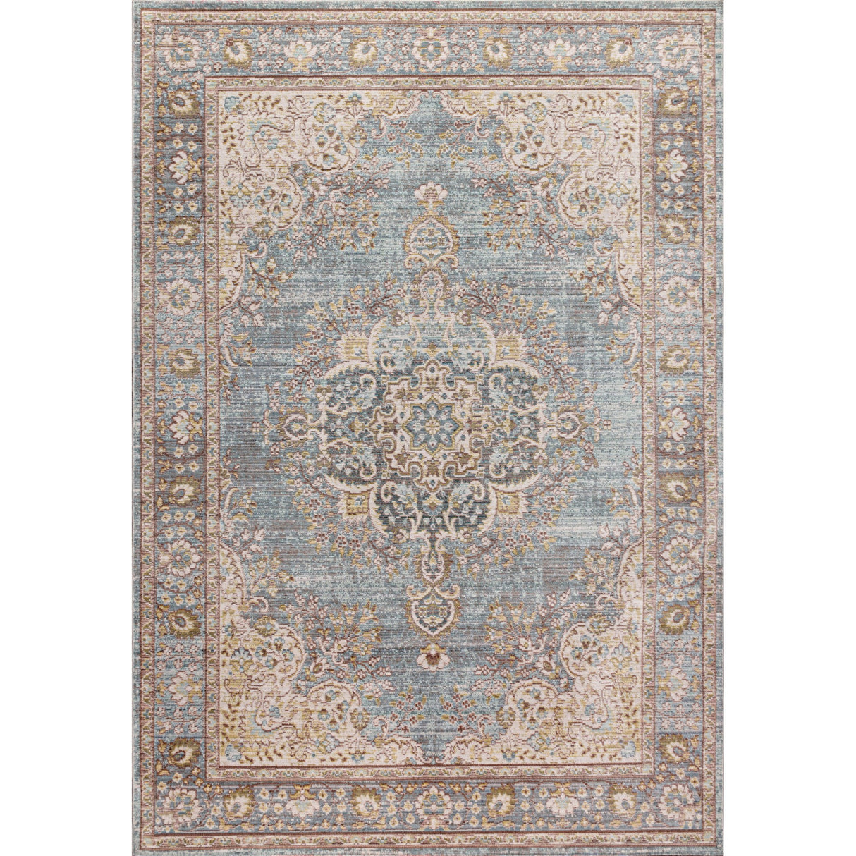 Goa Floral Medallion Traditional Area Rug