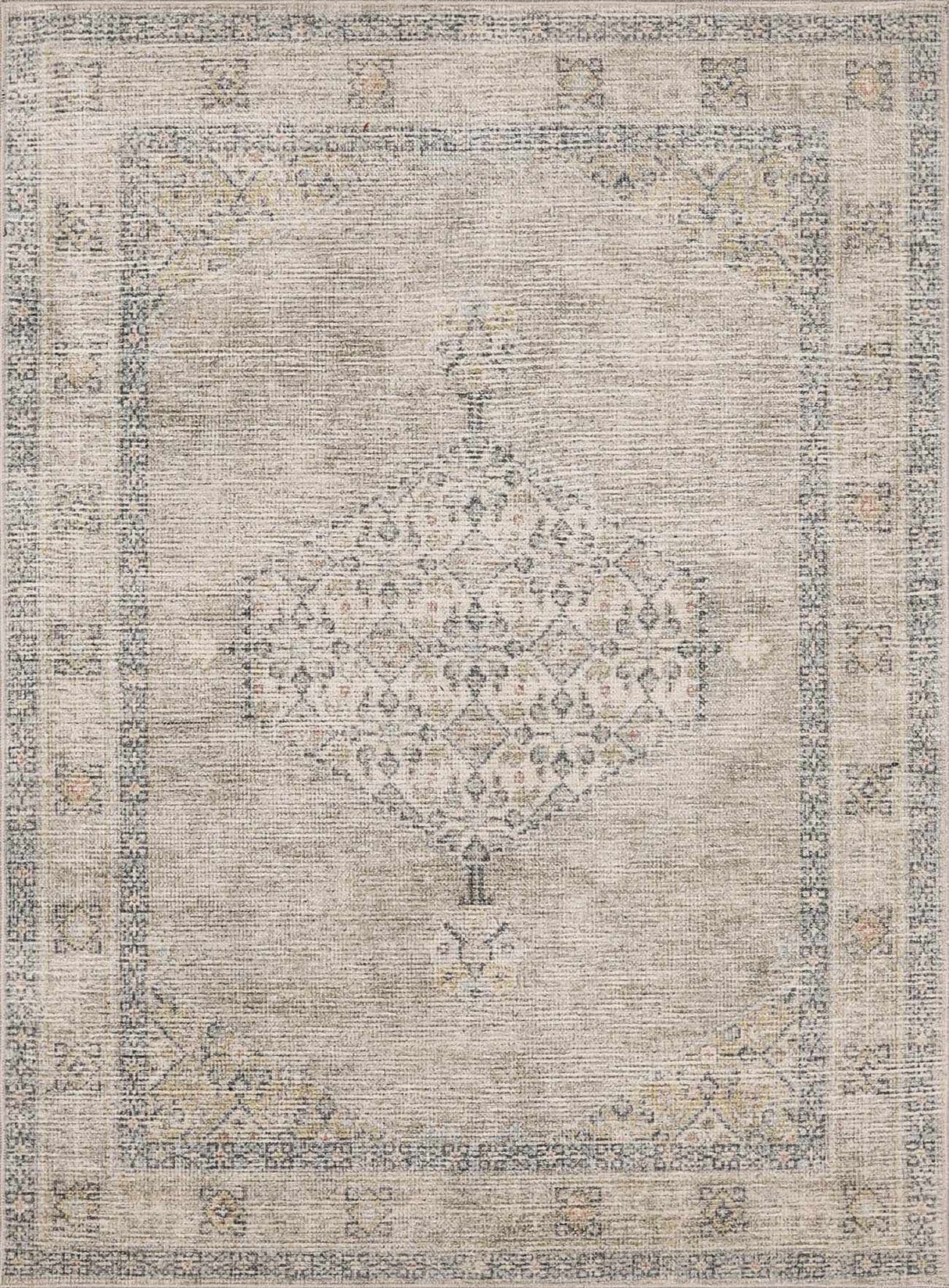 Lila Medallion Off-White Area Rug