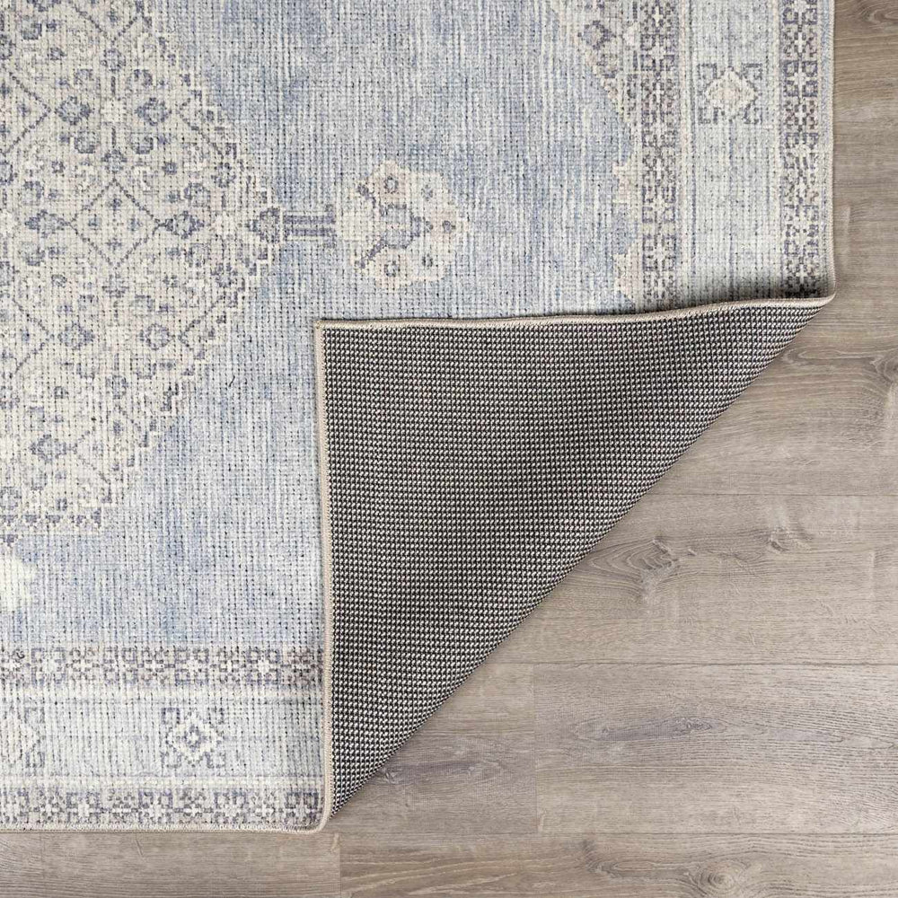 Lila Medallion Denim Area Rug