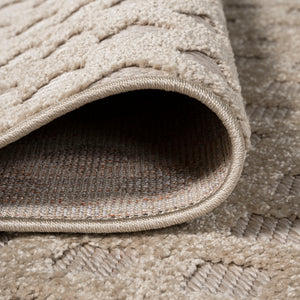 Rabat High-Low Pile Mini-Diamond Trellis Indoor/Outdoor Runner Rug