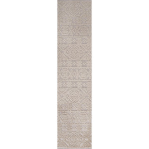 Rabat High-Low Pile Mini-Diamond Chic Indoor/Outdoor Runner Rug