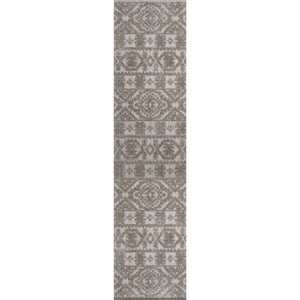 Rabat High-Low Pile Mini-Diamond Chic Indoor/Outdoor Runner Rug