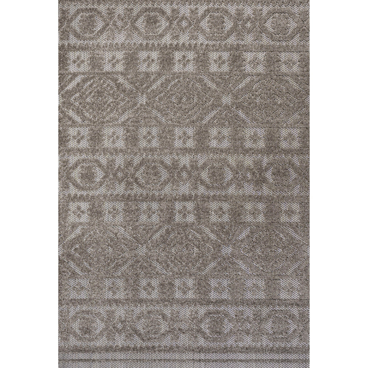 Rabat High-Low Pile Mini-Diamond Chic Indoor/Outdoor Area Rug