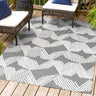 Jazz High-Low Pile Art Deco Geometric Indoor/Outdoor Area Rug