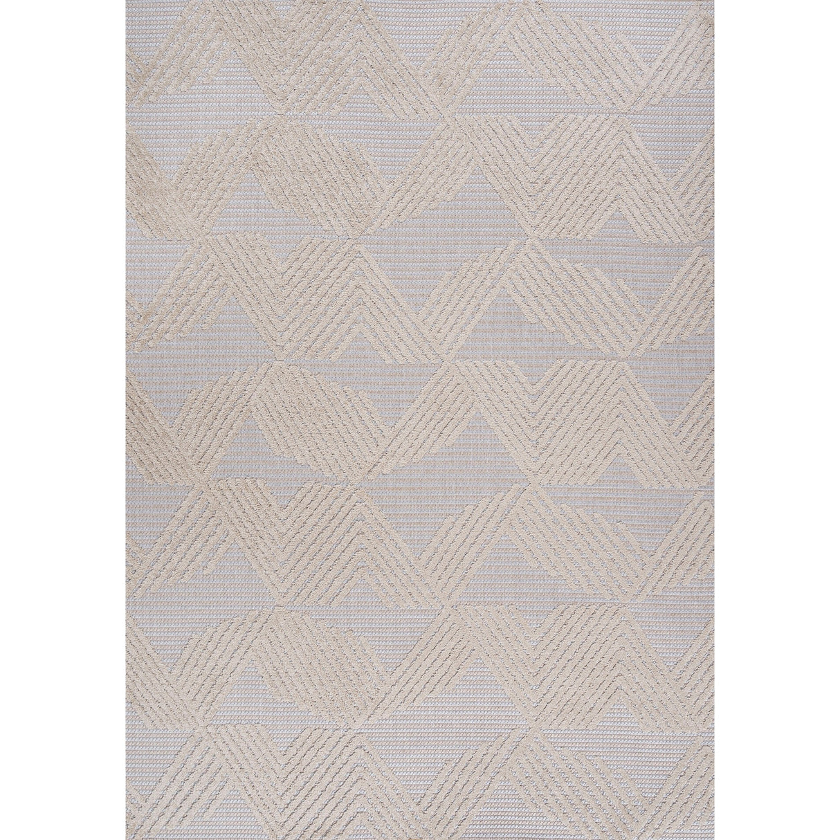 Jazz High-Low Pile Art Deco Geometric Indoor/Outdoor Area Rug