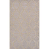 Duwun High-Low Pile Ogee Trellis Tone-on-Tone Indoor/Outdoor Area Rug