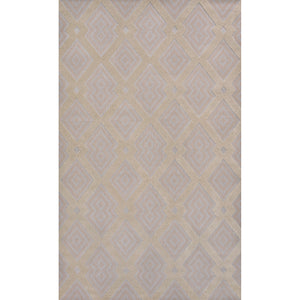 Duwun High-Low Pile Ogee Trellis Tone-on-Tone Indoor/Outdoor Area Rug