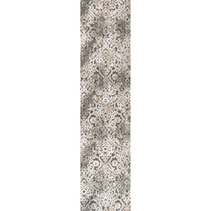 Duenas High-Low Shabby Damask Runner Rug