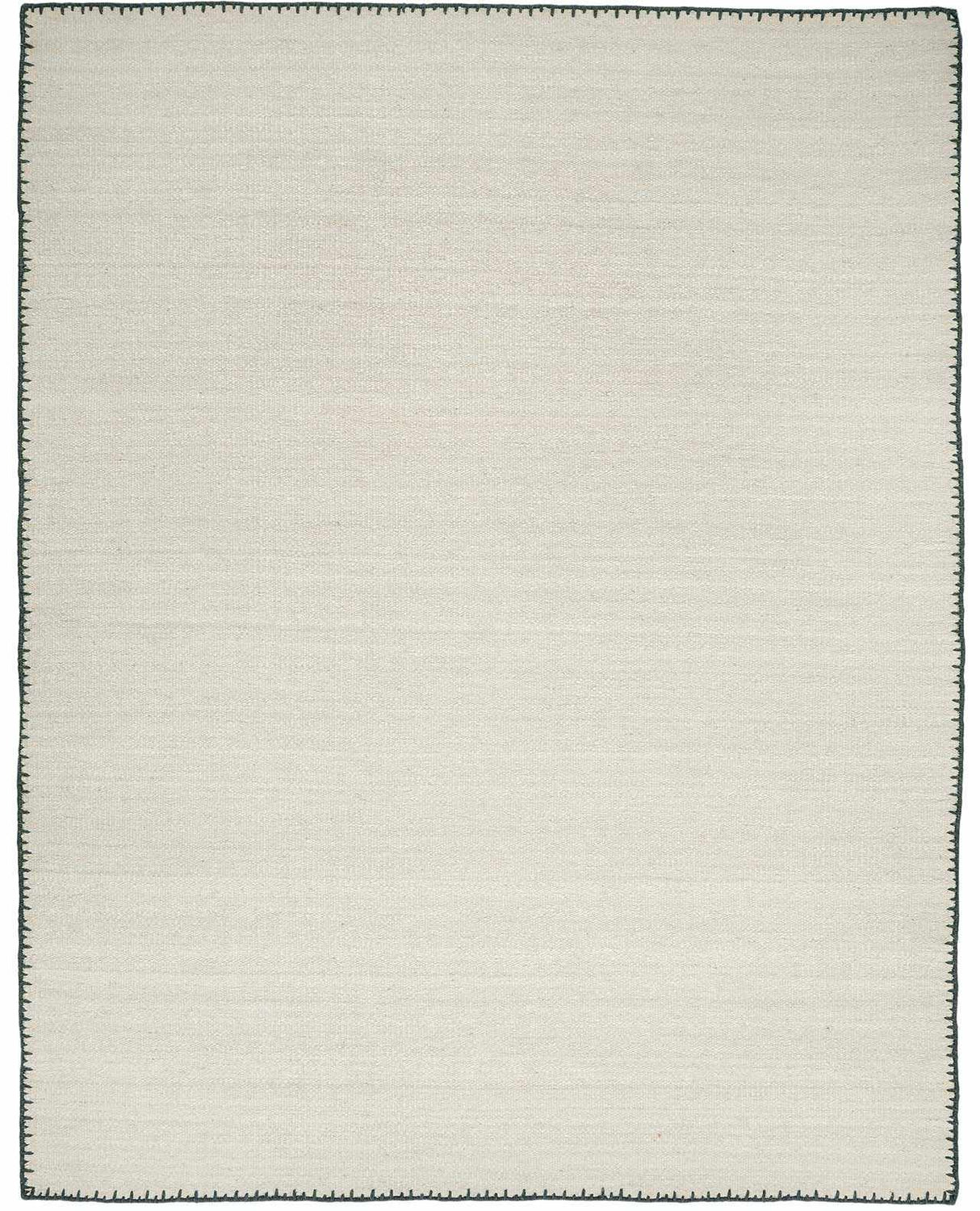 Ayumu Off White Hand Woven Wool Area Rug