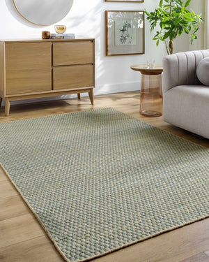 Verdel Sage Cottage Farmhouse Wool Handmade Area Rug - Clearance