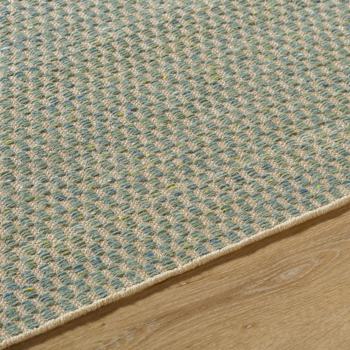 Verdel Sage Cottage Farmhouse Wool Handmade Area Rug - Clearance
