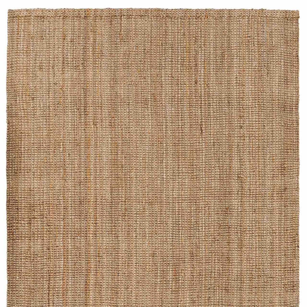 Ambel Chocolate Brown Camel Jute Area Rug