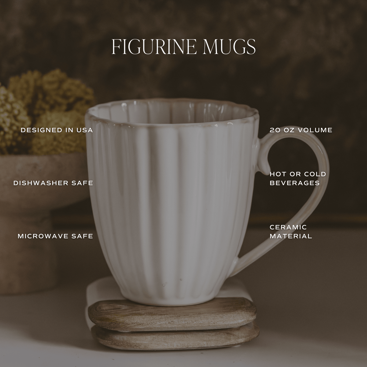 Scallop 20 oz Figural Coffee Mug