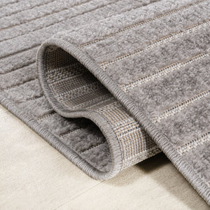 Duenas High-Low Shabby Damask Indoor/Outdoor Runner Rug