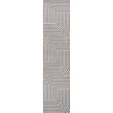 Odense High-Low Minimalist Angle Geometric Indoor/Outdoor Runner Rug