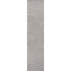 Odense High-Low Minimalist Angle Geometric Indoor/Outdoor Runner Rug