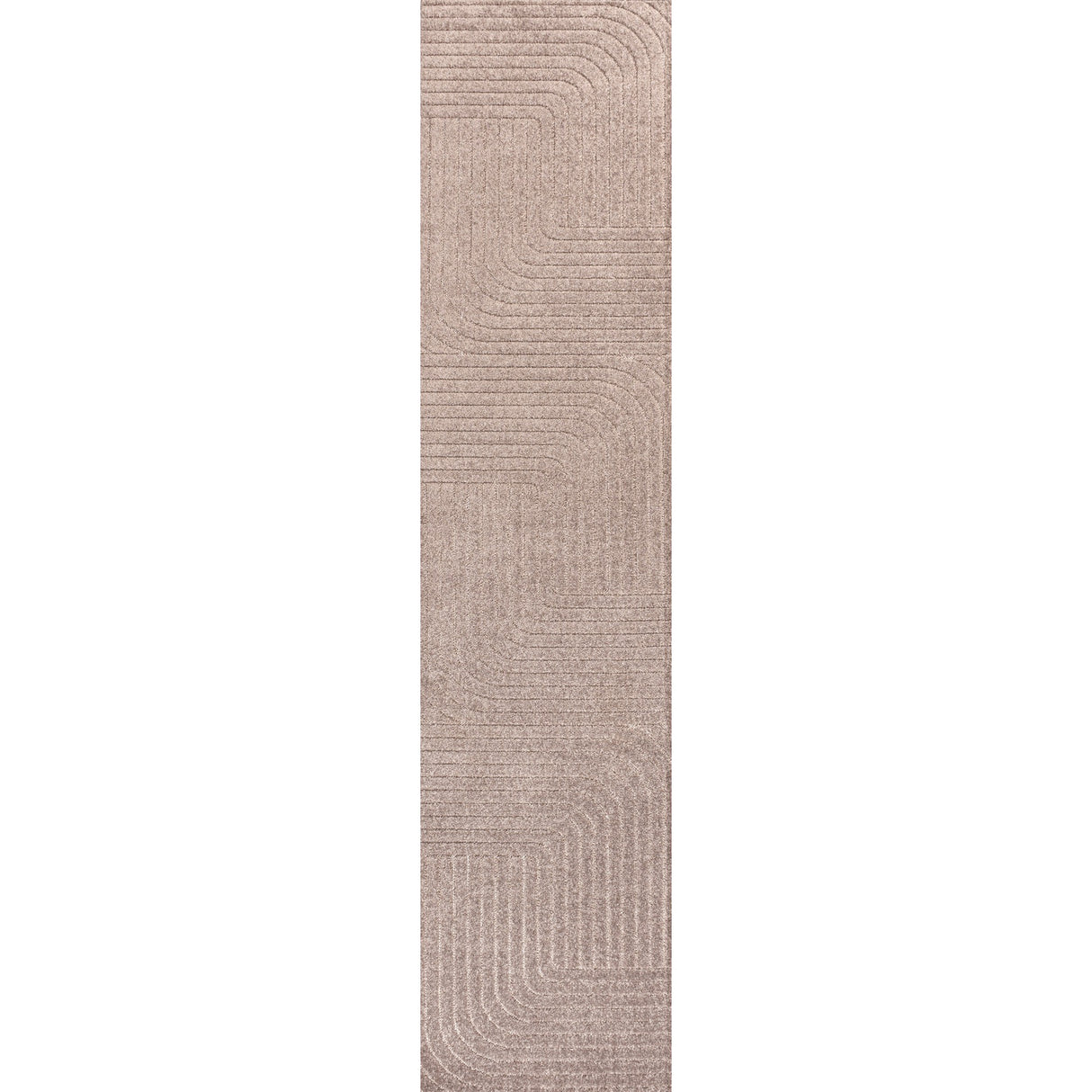 Odense High-Low Minimalist Geometric Indoor/Outdoor Runner Rug