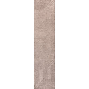 Odense High-Low Minimalist Geometric Indoor/Outdoor Runner Rug