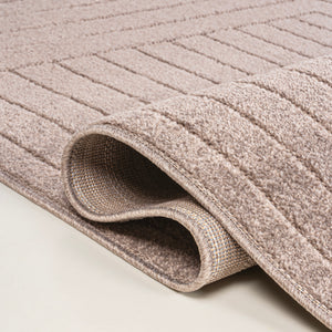 Odense High-Low Minimalist Geometric Indoor/Outdoor Runner Rug