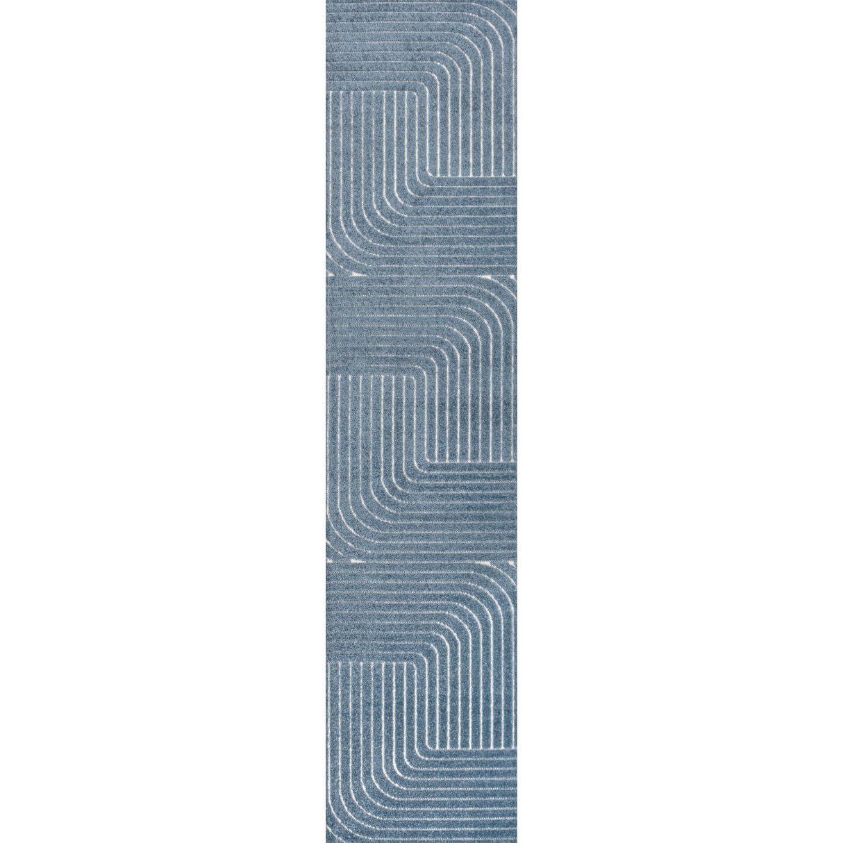 Odense High-Low Minimalist Geometric Indoor/Outdoor Runner Rug