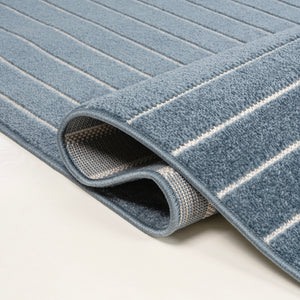 Odense High-Low Minimalist Geometric Indoor/Outdoor Runner Rug
